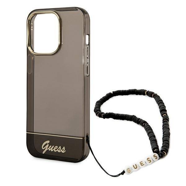 GUESS GUHCP14LHGCOHK IPHONE 14 PRO 6.1 "BLACK/BLACK HARDCASE TRANSLUENT PEARL STAP