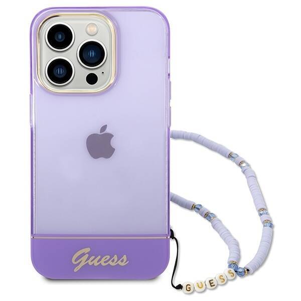 GUESS GUHCP14LHGCOHU IPHONE 14 PRO 6.1 "PURPLE/PURPLE HARDCASE TRANSLUENT PEARL STAP