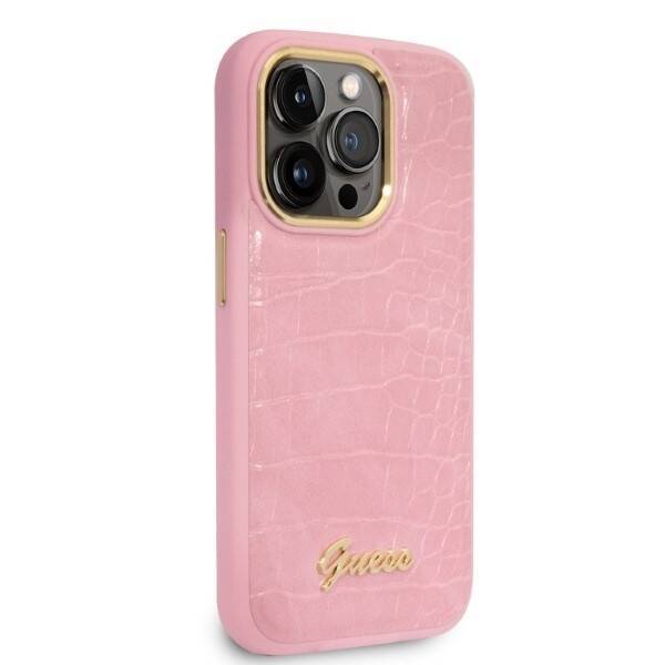 GUESS GUHCP14LHGCRHP IPHONE 14 PRO 6.1 "PINK/PINK HARDCASE CROCO COLLECTION