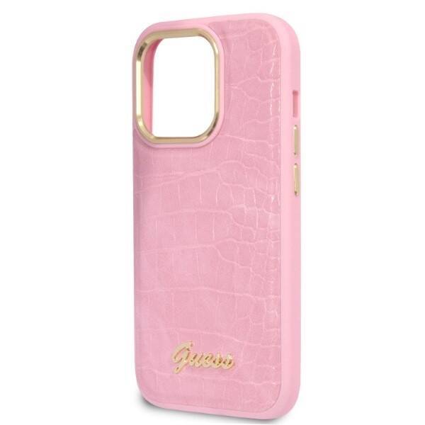 GUESS GUHCP14LHGCRHP IPHONE 14 PRO 6.1 "PINK/PINK HARDCASE CROCO COLLECTION