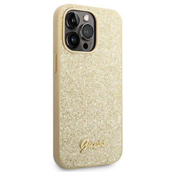 GUESS GUHCP14LHGGSHD IPHONE 14 PRO 6.1 "GOLD/GOLD HARD CASE GLITTER SCRIPT