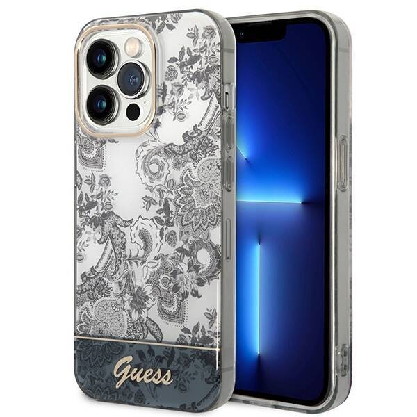 GUESS GUHCP14LHGPLHG IPHONE 14 PRO 6.1 "GRAY/GRAY HARDCASE PORCELAIN COLLECTION