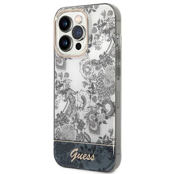 GUESS GUHCP14LHGPLHG IPHONE 14 PRO 6.1 "GRAY/GRAY HARDCASE PORCELAIN COLLECTION