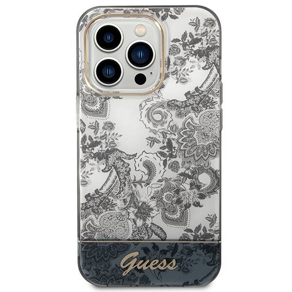 GUESS GUHCP14LHGPLHG IPHONE 14 PRO 6.1 "GRAY/GRAY HARDCASE PORCELAIN COLLECTION