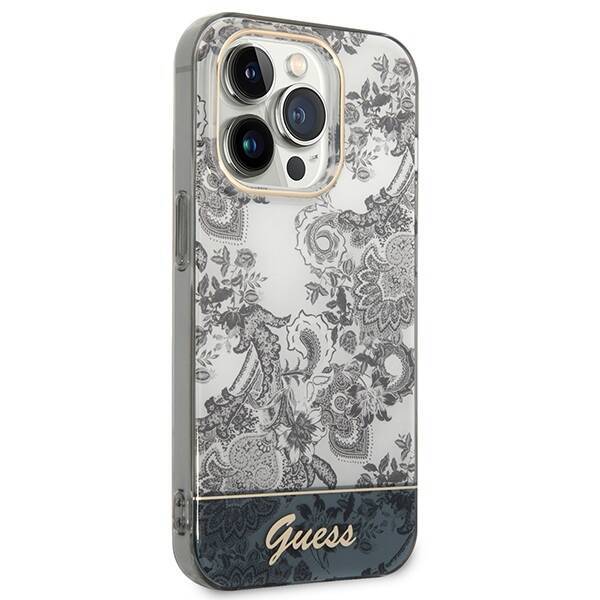 GUESS GUHCP14LHGPLHG IPHONE 14 PRO 6.1 "GRAY/GRAY HARDCASE PORCELAIN COLLECTION