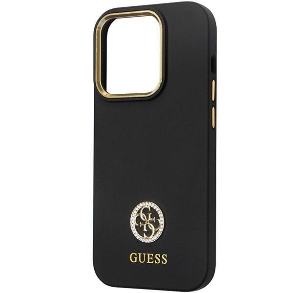 GUESS GUHCP14LM4DGPK IPHONE 14 PRO 6.1 "BLACK/BLACK HARDCASE SILICONE LOGO STRASS 4G