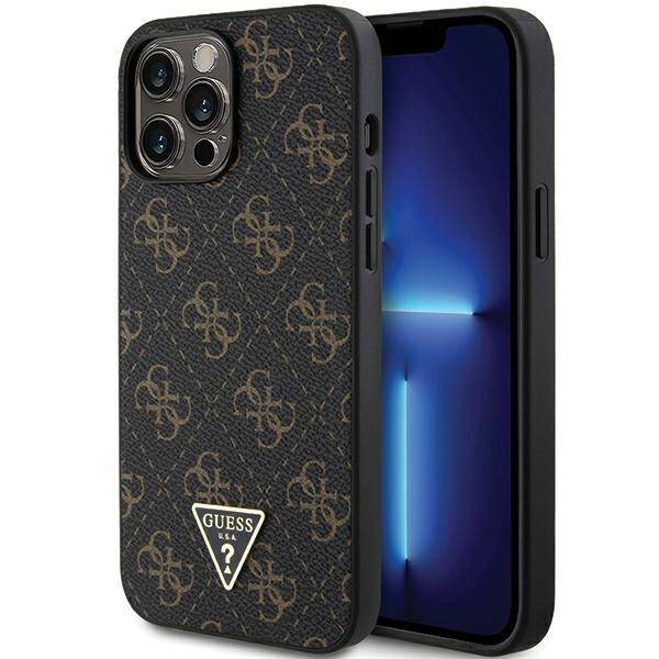 GUESS GUHCP14LPG4GPK IPHONE 14 PRO 6.1 "BLACK/BLACK HARDCASE 4G TRIANGLE METAL LOGO