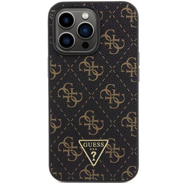 GUESS GUHCP14LPG4GPK IPHONE 14 PRO 6.1 "BLACK/BLACK HARDCASE 4G TRIANGLE METAL LOGO