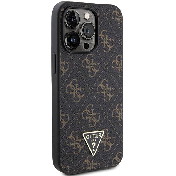 GUESS GUHCP14LPG4GPK IPHONE 14 PRO 6.1 "BLACK/BLACK HARDCASE 4G TRIANGLE METAL LOGO