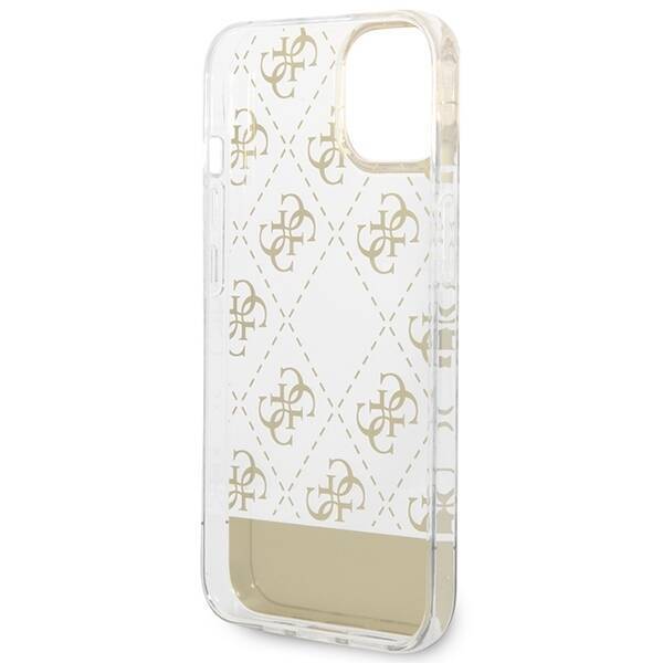 GUESS GUHCP14MHG4MHG IPHONE 14 PLUS / 15 PLUS 6.7 "GOLD / GOLD HARDCASE 4G PATTERN SCRIPT