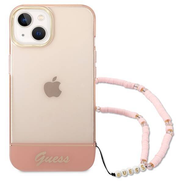 GUESS GUHCP14MHGCOHP IPHONE 14 PLUS / 15 PLUS 6.7 "PINK / PINK HARDCASE TRANSLUENT PEARL STAP