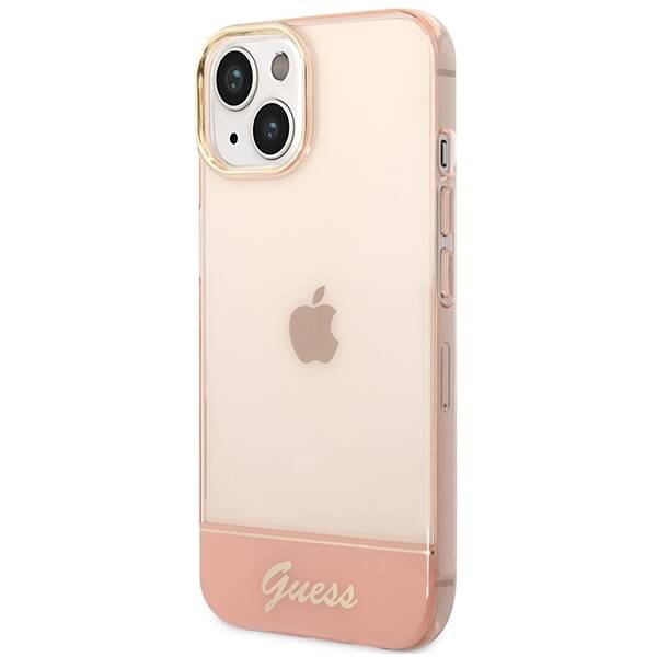 GUESS GUHCP14MHGCOP IPHONE 14 PLUS / 15 PLUS 6.7 "PINK / PINK HARDCASE TRANSLUCENT