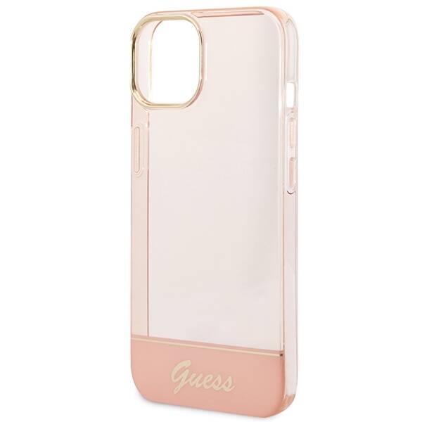 GUESS GUHCP14MHGCOP IPHONE 14 PLUS / 15 PLUS 6.7 "PINK / PINK HARDCASE TRANSLUCENT