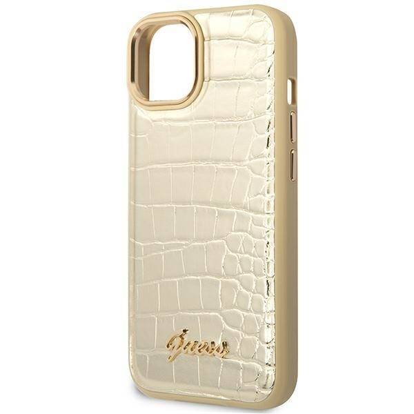 GUESS GUHCP14MHGCRHD IPHONE 14 PLUS / 15 PLUS 6.7 "GOLD / GOLD HARDCASE CROCO COLLECTION