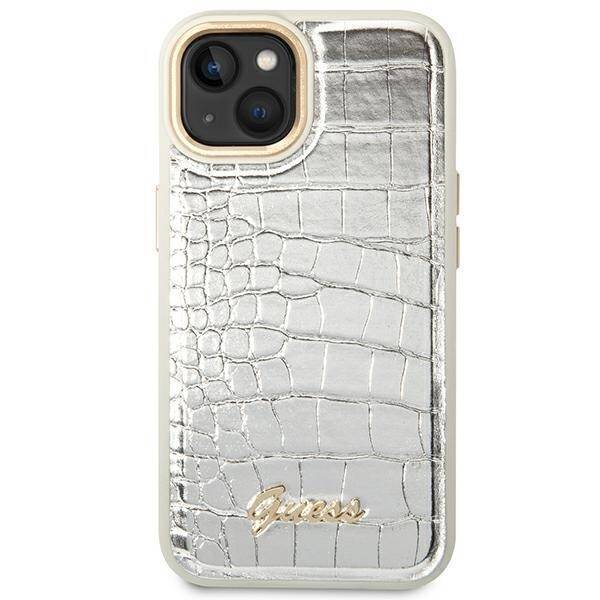 GUESS GUHCP14MHGCRHS IPHONE 14 PLUS / 15 PLUS 6.7 "SILVER / SILVER HARDCASE CROCO COLLECTION