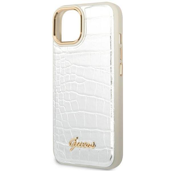 GUESS GUHCP14MHGCRHS IPHONE 14 PLUS / 15 PLUS 6.7 "SILVER / SILVER HARDCASE CROCO COLLECTION