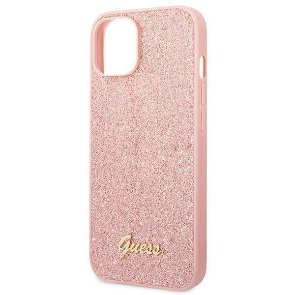 GUESS GUHCP14MHGGSHP IPHONE 14 PLUS / 15 PLUS 6.7 "PINK / PINK HARD CASE GLITTER SCRIPT