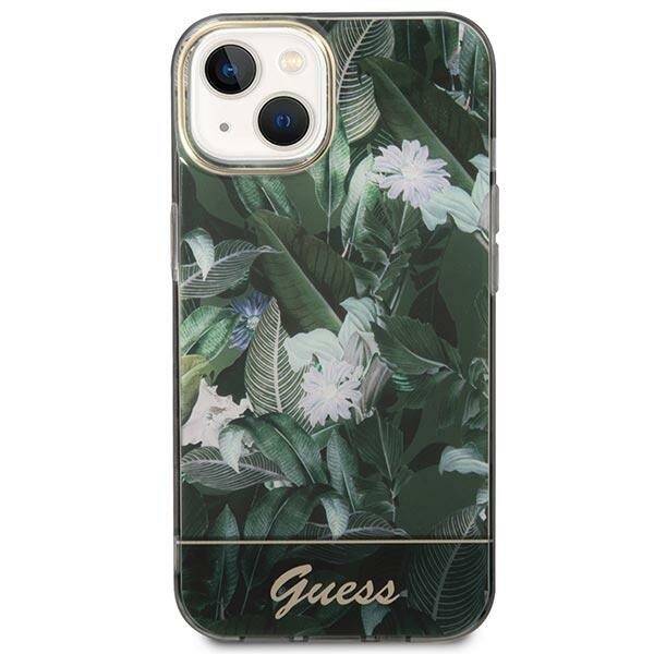 GUESS GUHCP14MHGJGHA IPHONE 14 PLUS / 15 PLUS 6.7 "ZIELONY / GREEN HARDCASE JUNGLE COLLECTION