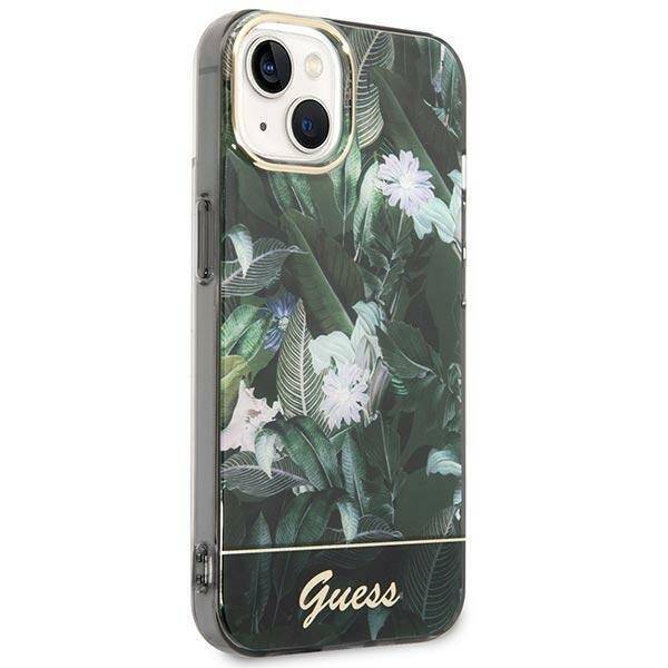 GUESS GUHCP14MHGJGHA IPHONE 14 PLUS / 15 PLUS 6.7 "ZIELONY / GREEN HARDCASE JUNGLE COLLECTION