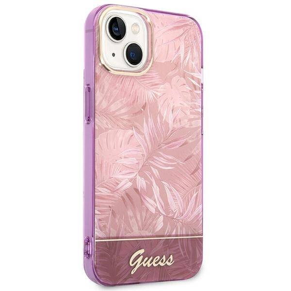 GUESS GUHCP14MHGJGHP IPHONE 14 PLUS / 15 PLUS 6.7 "PINK / PINK HARDCASE JUNGLE COLLECTION