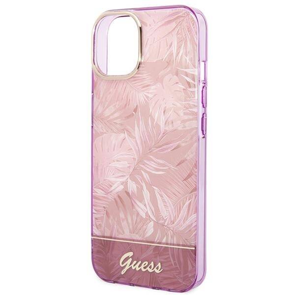 GUESS GUHCP14MHGJGHP IPHONE 14 PLUS / 15 PLUS 6.7 "PINK / PINK HARDCASE JUNGLE COLLECTION