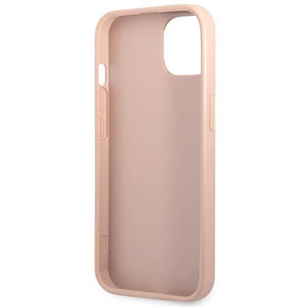 GUESS GUHCP14MPSATLP IPHONE 14 PLUS / 15 PLUS 6.7 "PINK / PINK HARDCASE SAFFIANOTRIANGLE LOGO