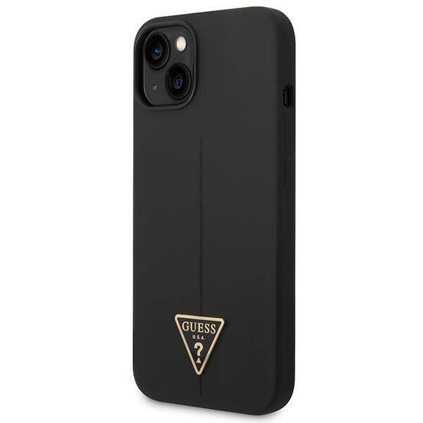 GUESS GUHCP14MSLTGK IPHONE 14 PLUS / 15 PLUS 6.7 "BLACK / BLACK HARDCASE SILICONE TRIANGLE