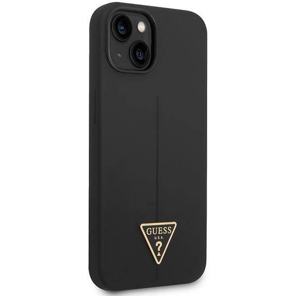 GUESS GUHCP14MSLTGK IPHONE 14 PLUS / 15 PLUS 6.7 "BLACK / BLACK HARDCASE SILICONE TRIANGLE