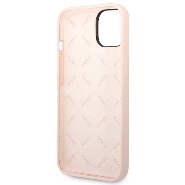 GUESS GUHCP14MSLTGP IPHONE 14 PLUS / 15 PLUS 6.7 "PINK / PINK HARDCASE SILICONE TRIANGLE