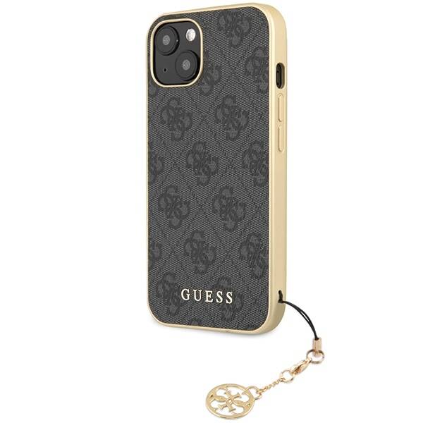 GUESS GUHCP14SGF4G4G IPHONE 14/15/13 6.1 "GRAY / GRAY HARDCASE 4G CHARMS COLLECTION