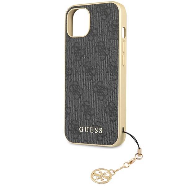 GUESS GUHCP14SGF4G4G IPHONE 14/15/13 6.1 "GRAY / GRAY HARDCASE 4G CHARMS COLLECTION