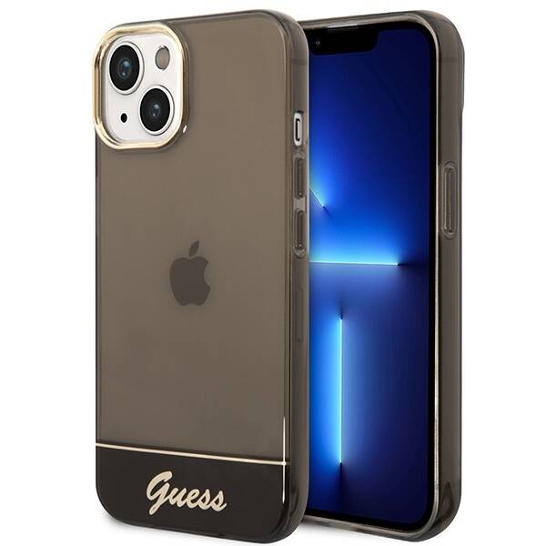 GUESS GUHCP14SHGCOK IPHONE 14/15/13 6.1 "BLACK / BLACK HARDCASE TRANSLUCENT