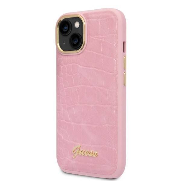 GUESS GUHCP14SHGCRHP IPHONE 14/15/13 6.1 "PINK / PINK HARDCASE CROCO COLLECTION