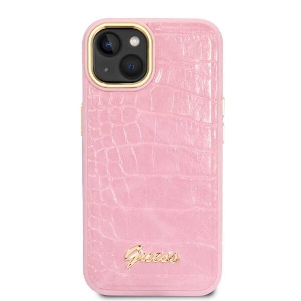 GUESS GUHCP14SHGCRHP IPHONE 14/15/13 6.1 "PINK / PINK HARDCASE CROCO COLLECTION