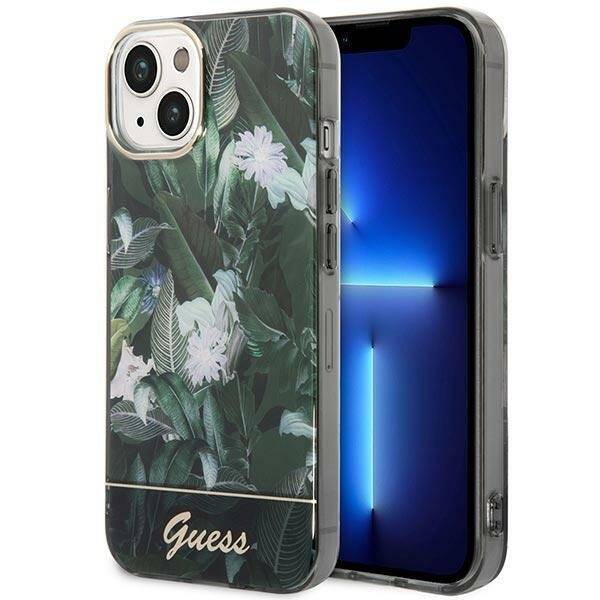 GUESS GUHCP14SHGJGHA IPHONE 14/15/13 6.1 "ZIELONY / GREEN HARDCASE JUNGLE COLLECTION