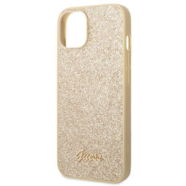 GUESS GUHCP14SHSHGGSHD IPHONE 14/15/13 6.1 "ZŁOTY / GOLD HARD CASE GLITTER SCRIPT