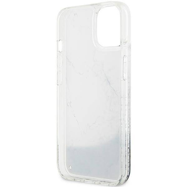 GUESS GUHCP14SLCSGSGH IPHONE 14/15/13 6.1 "BIAŁY / WHITE HARDCASE LIQUID GLITTER MARBLE