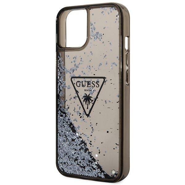 GUESS GUHCP14SLFCTPK IPHONE 14/15/13 6.1 "BLACK / BLACK HARDCASE LIQUID GLITTER PALM COLLECTION