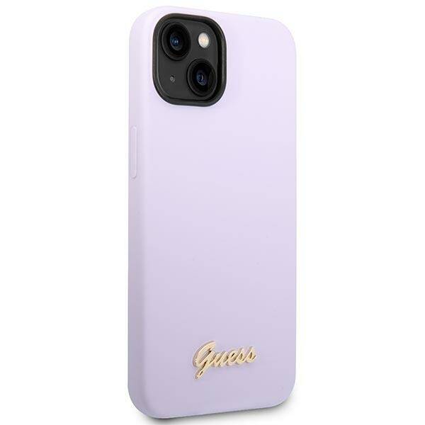 GUESS GUHCP14SSLSMU IPHONE 14/15/13 6.1 "PURPLE / PURPLE HARD CASE SILICONE VINTAGE GOLD LOGO