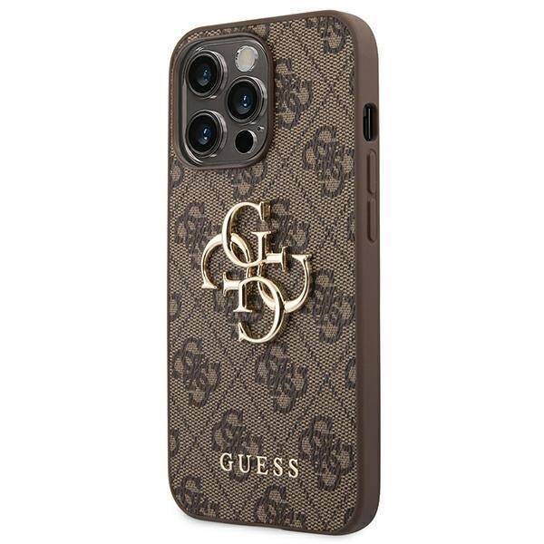 GUESS GUHCP14X4X4GBBB IPHONE 14 PRO MAX 6.7 "BRONZE/BROWN HARDCASE 4G BIG METAL LOGO