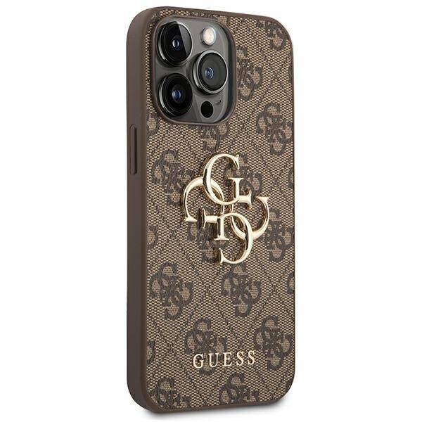 GUESS GUHCP14X4X4GBBB IPHONE 14 PRO MAX 6.7 "BRONZE/BROWN HARDCASE 4G BIG METAL LOGO