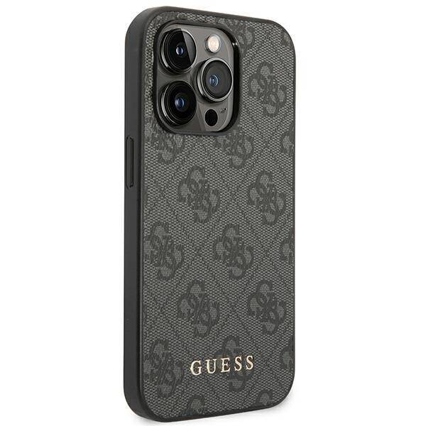 GUESS GUHCP14XG4GFGR IPHONE 14 PRO MAX 6.7 "GRAY/GRAY HARD CASE 4G METAL GOLD LOGO