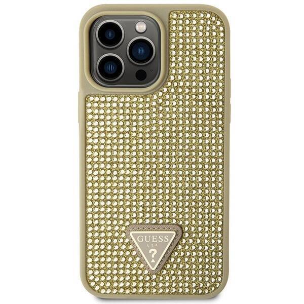 GUESS GUHCP14XHDGTPD IPHONE 14 PRO MAX 6.7 "GOLD/GOLD HARDCASE RHINESTONE TRIANGLE