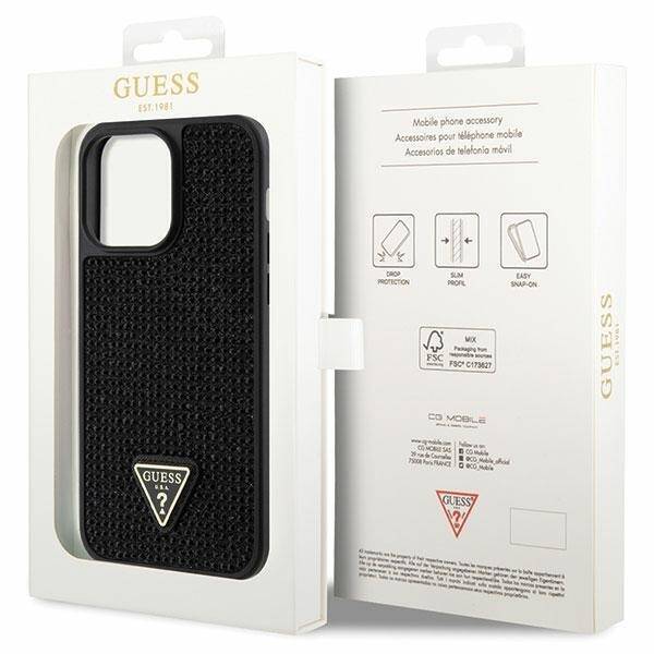 GUESS GUHCP14XHDGTPK IPHONE 14 PRO MAX 6.7 "BLACK/BLACK HARDCASE RHINESTONE TRIANGLE