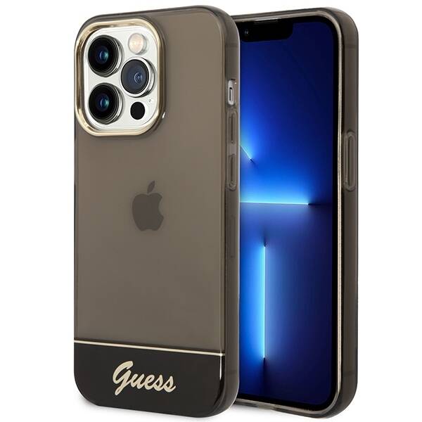 GUESS GUHCP14XHGCOK IPHONE 14 PRO MAX 6.7 "BLACK/BLACK HARDCASE TRANSLUENT