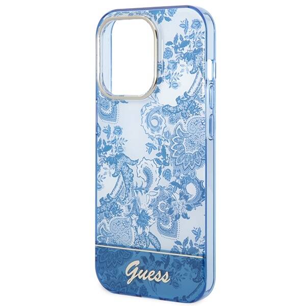 GUESS GUHCP14XHGPLHB IPHONE 14 PRO MAX 6.7 "BLUE/BLUE HARDCASE PORCELAIN COLLECTION