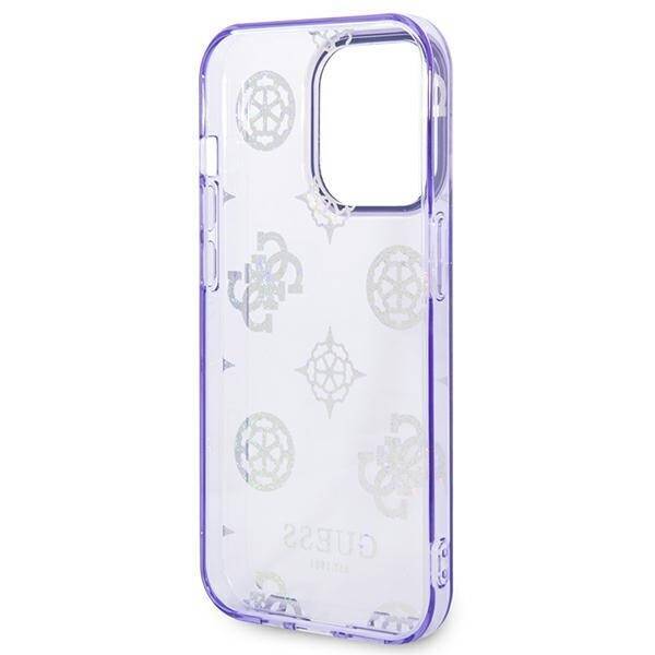 GUESS GUHCP14XHTPPTL IPHONE 14 PRO MAX 6.7 "LILIOWY/LILAC HARD CASE PEONY GLITTER