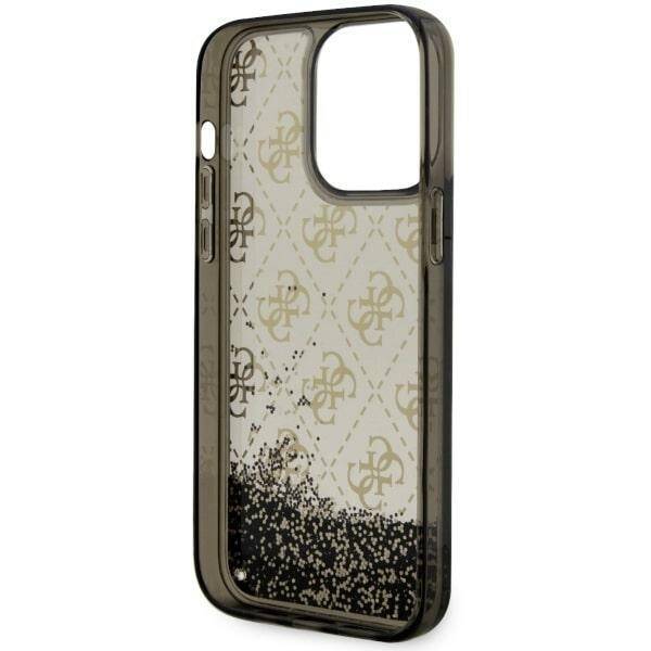 GUESS GUHCP14XLC4PSGK IPHONE 14 PRO MAX 6.7 "BLACK/BLACK HARDCASE LIQUID GLITTER 4G TRANSCULENT