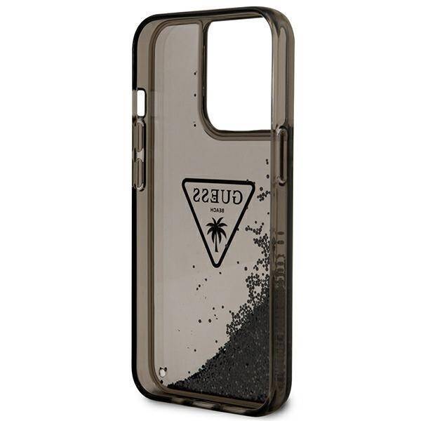 GUESS GUHCP14XLFCTPK IPHONE 14 PRO MAX 6.7 "BLACK/BLACK HARDCASE LIQUID GLITTER PALM COLLECTION