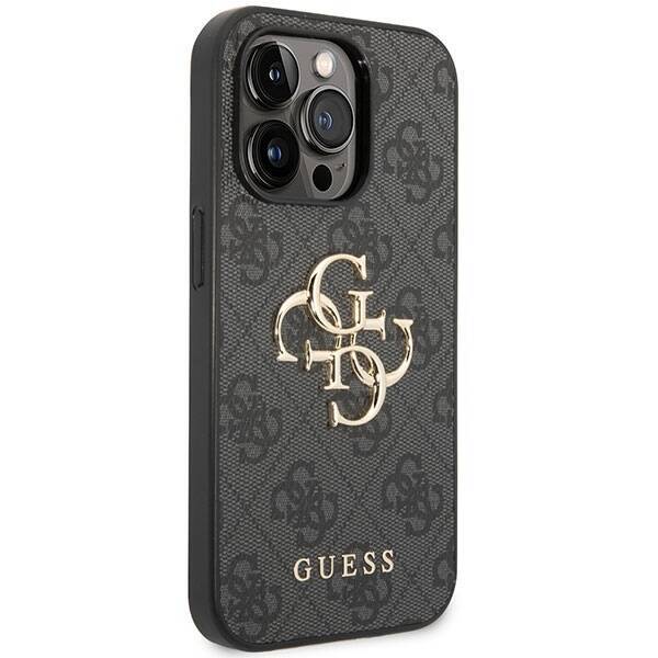 GUESS GUHCP15L4L4GGRGGR IPHONE 15 PRO 6.1 "GRAY/GRAY HARDCASE 4G BIG METAL LOGO